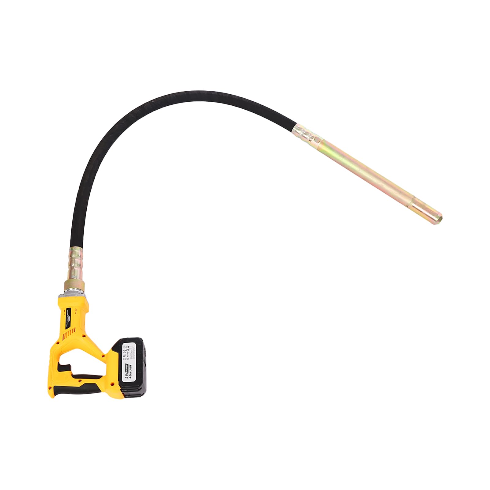 Concrete Vibrator Tool Handheld 21V Electric Concrete Poker with 1.5m Rod and Charger Portable Cement Vibrating Tool,for Tunnels, Bridges, and Roads
