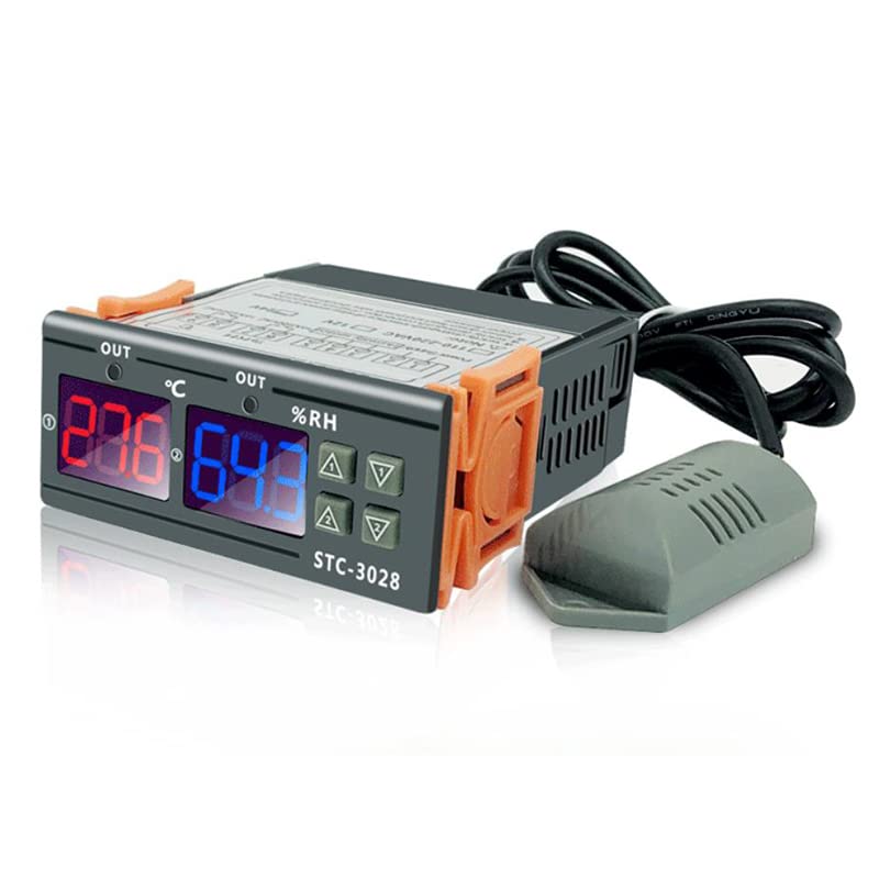 TM&W-Dual Digital Temperature Humidity Control STC-3028 STC3028 Thermometer Hygrometer Controller AC 110V 220V DC 12V 24V Thermostat (B0B834QFN7) Amazon Price History, Amazon Price Tracker