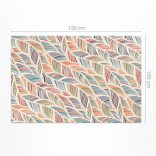 Tapis de sol vinyle 100x150 cm PVC rectangle déco maison Floorart - 3