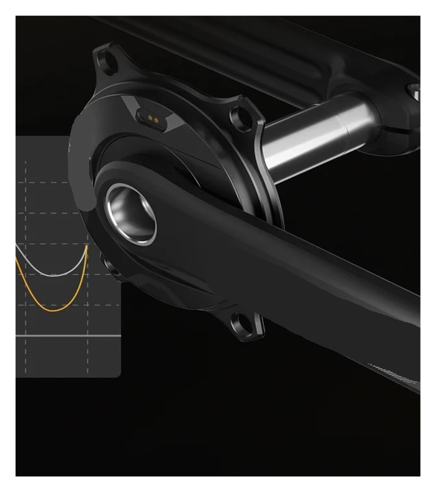 Pedal Balance Husillo Juego de bielas Plato P515 Medidor Potencia 4 Pernos 110BCD 24 mm