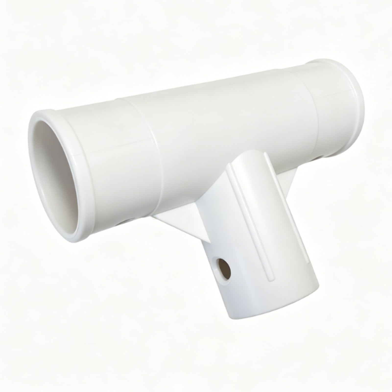 Pool Frame Corner Bracket, 3-Way Tee Joint Pools Corner Connector, Sturdy Pool Frame Connector Replacement Part for Ground Pools Accessories、White