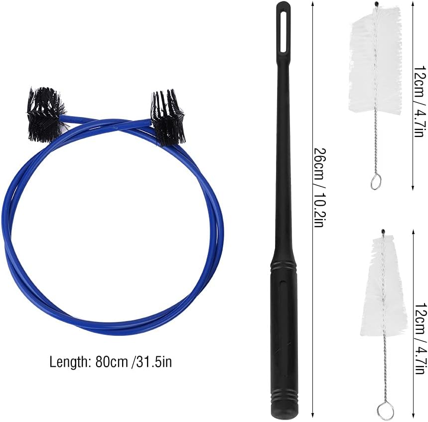 Bnineteenteam 4pcs/Set Trumpet Care Trumpet Cleaning Kit Tool Stick Brushes for Trumpet Brass Mouthpiece Keys