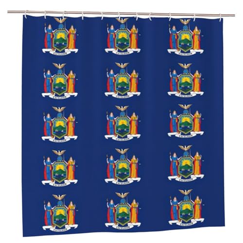 Rideau de douche New York EdWal 185 cm imperméable avec crochets