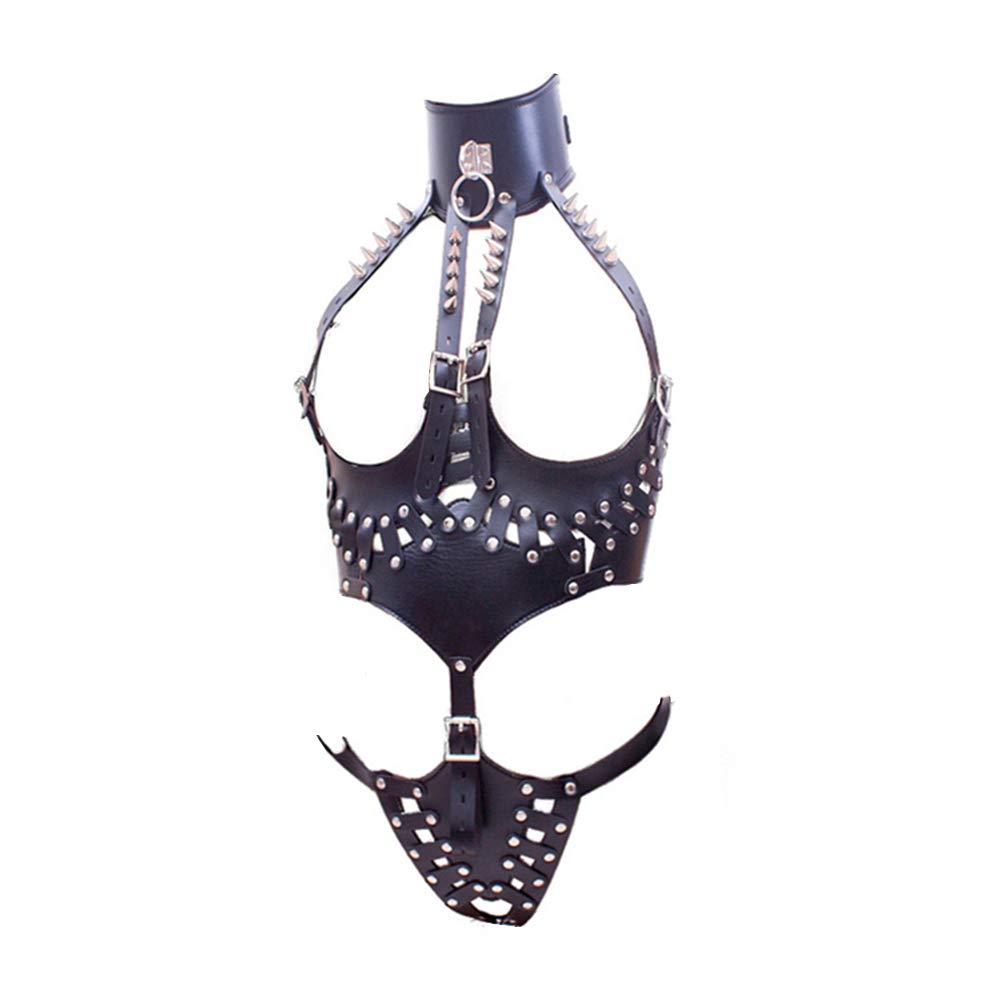 Medias de cuero punk para mujer