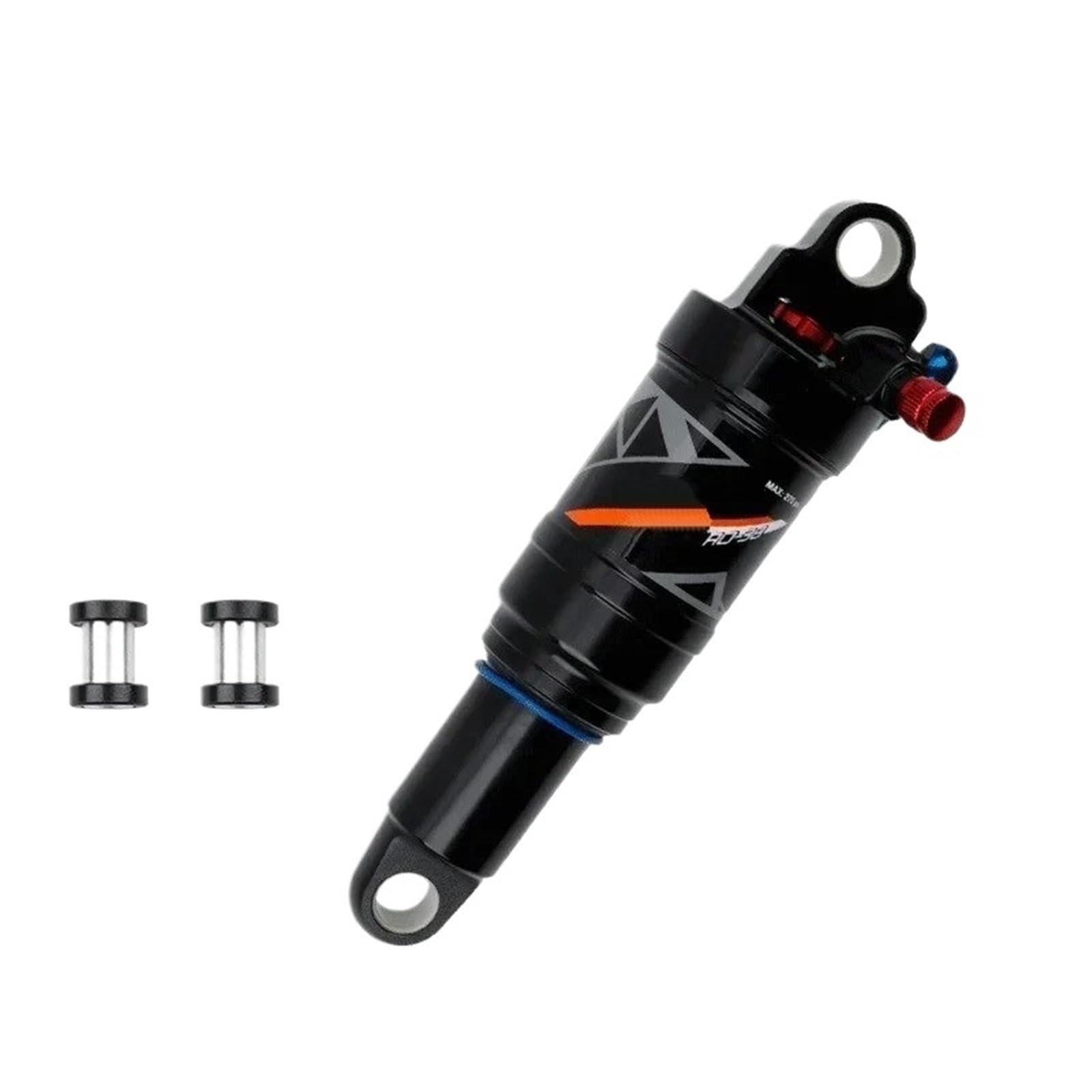 amortiguador trasero Amortiguador Trasero Aire Soft Tail Para Bicicleta Montaña Rebote Bloqueable Controlado Por Cable 165/190/200Mm AO38RC Amortiguador Delantero(165mm Manual control)
