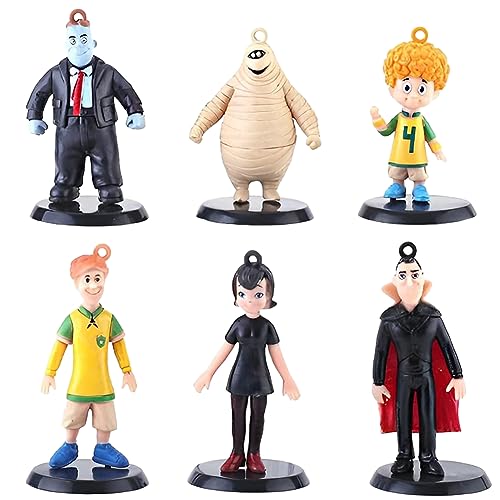LKNBIF Figura de Hotel Transylvania, 6 Piezas Hotel Transylvania Figures, Hotel Transylvania Figuras Decoración Mini Juego de Figuras Cake Decoration para Niños Decoración para Tartas para Fiestas