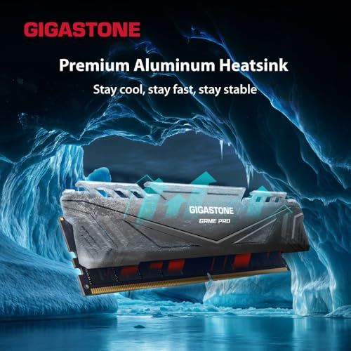 Image of 【DDR5 RAM】 GIGASTONE Game PRO 128GB Kit (4x32GB) DDR5 6400MHz PC5-51200 CL40-40-40-84 Intel XMP 3.0 AMD Expo 1.35v UDIMM 288 Pin Unbuffered Non ECC High Performance Gaming Desktop Memory - Black