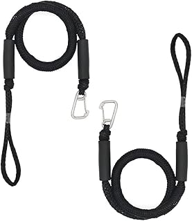 Premium PWC Bungee Dock Lines, Heavy Duty Braided Line, Marine Rope, Good for Jet ski,watercraft Boat, Kayaking, Marine Se...