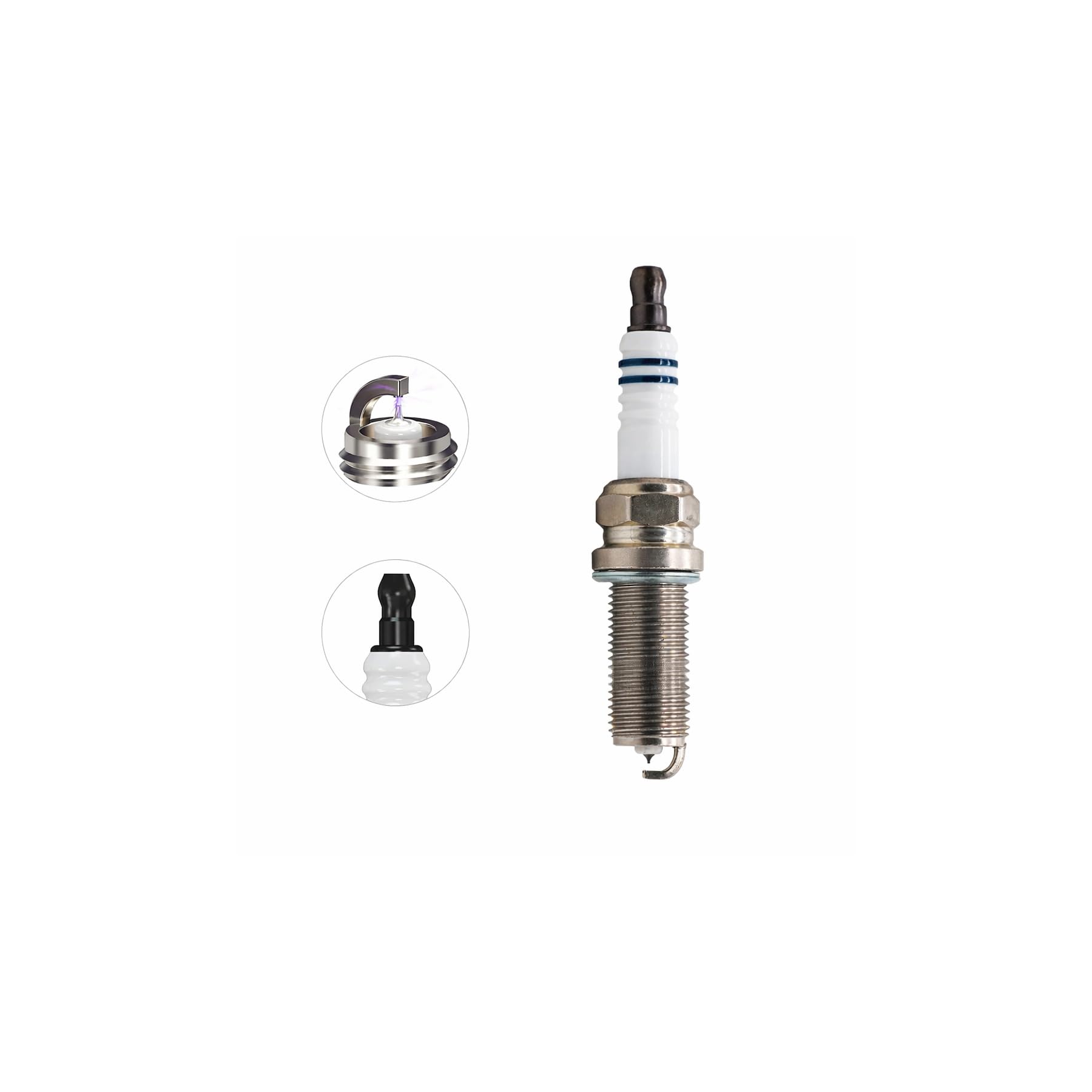 Candela di accensione KH5RIU-11 all'iridio per Nissan, Toyota, Peugeot, Kia, Hyundai e sistemi di accensione per Auto (8 Pezzi con Scatola)