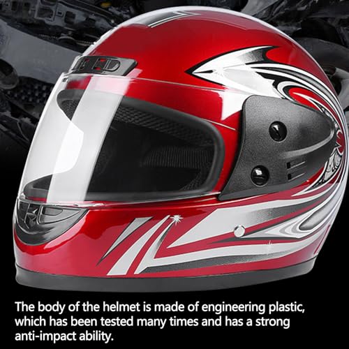 Casco de cara completa ligero con engranaje protector para adultos 6
