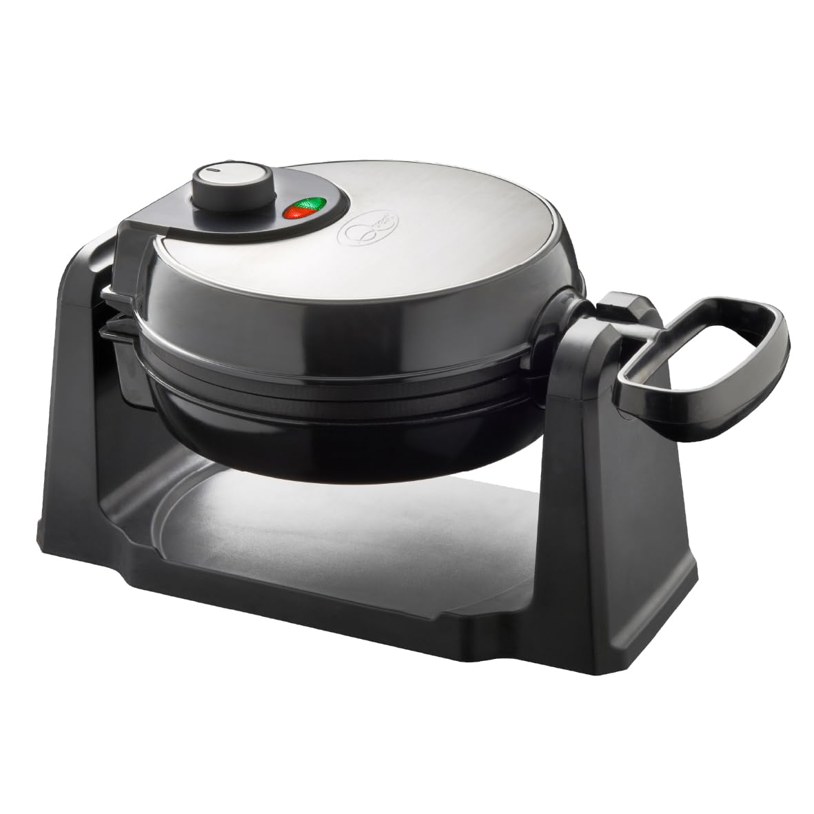 Quest Rotating Belgian Waffle Maker/Non Stick Waffle Machine/Temperature Control / 180° Rotating Waffle Iron/Cooks up to 4 Round Waffles / 1000W (35969)