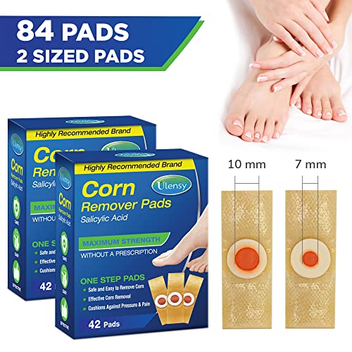 Image of Ulensy Corn Remover Pads for Feet Toes: 84-Pack Sapphire Blue