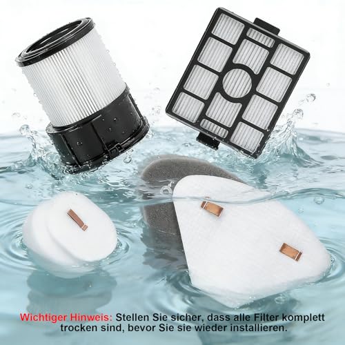 IP3251EUT Filter für Shark PowerDetect Clean & Empty Akku Staubsauger IP3251EUT/IP3225EUT, Kompatibel mit Shark Akku Staubsauger Ersatzteile & Zubehör