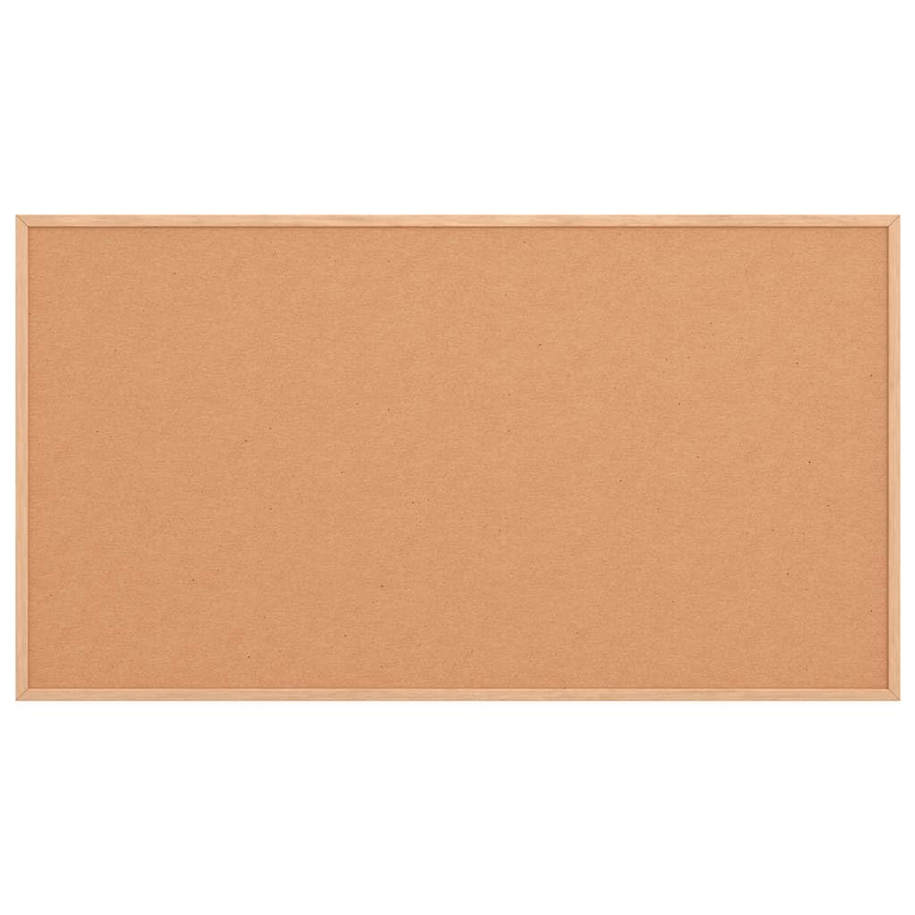 Pizarra magnética en seco con marco de madera de pino maciza, 40 x 30 cm, como pizarra blanca magnética, montaje vertical u horizontal, con perno de ojal como borrado en seco