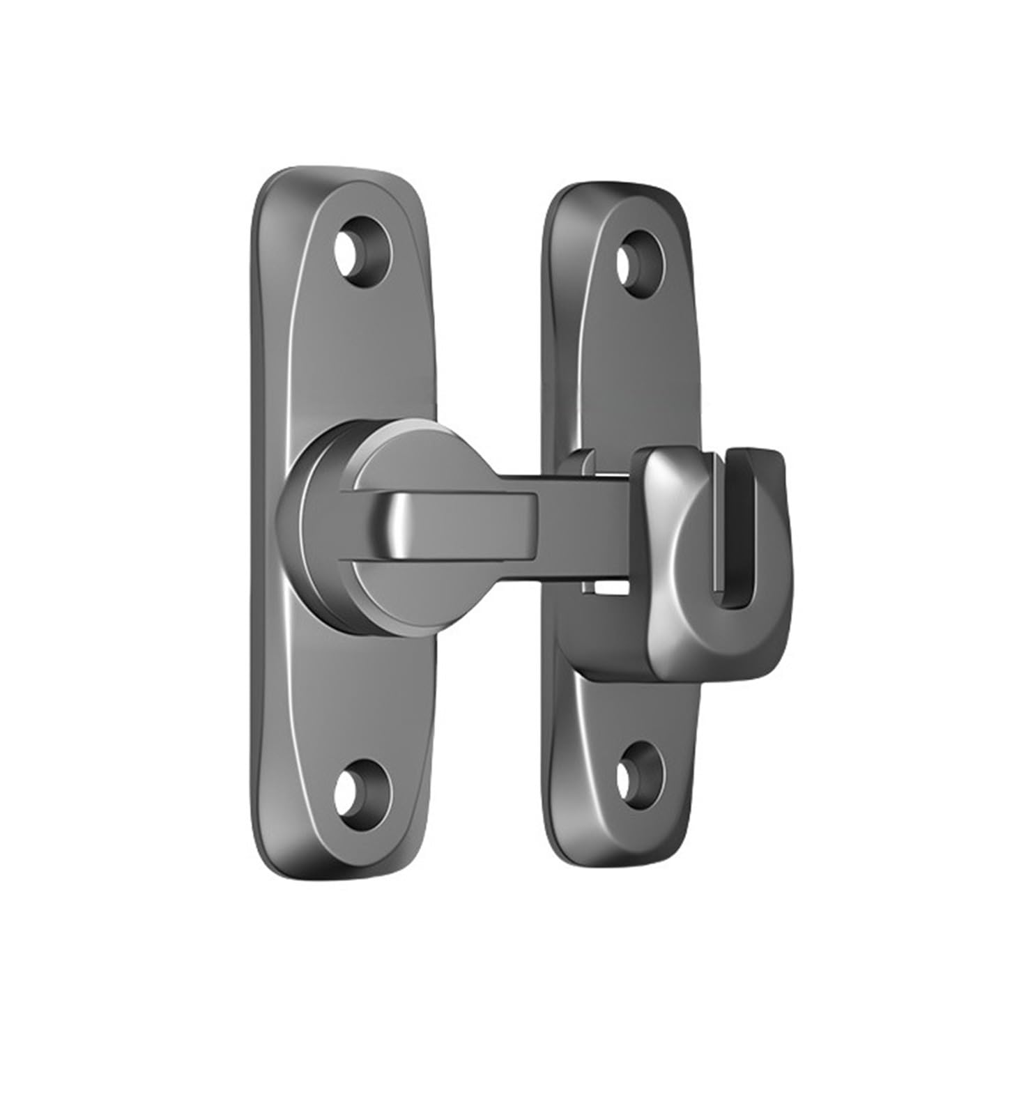 Dqzrtueca Grey Sliding Barn Door Latch 90 180 Degree Flip Up Lock Multicolor For Cabinets Bathroom