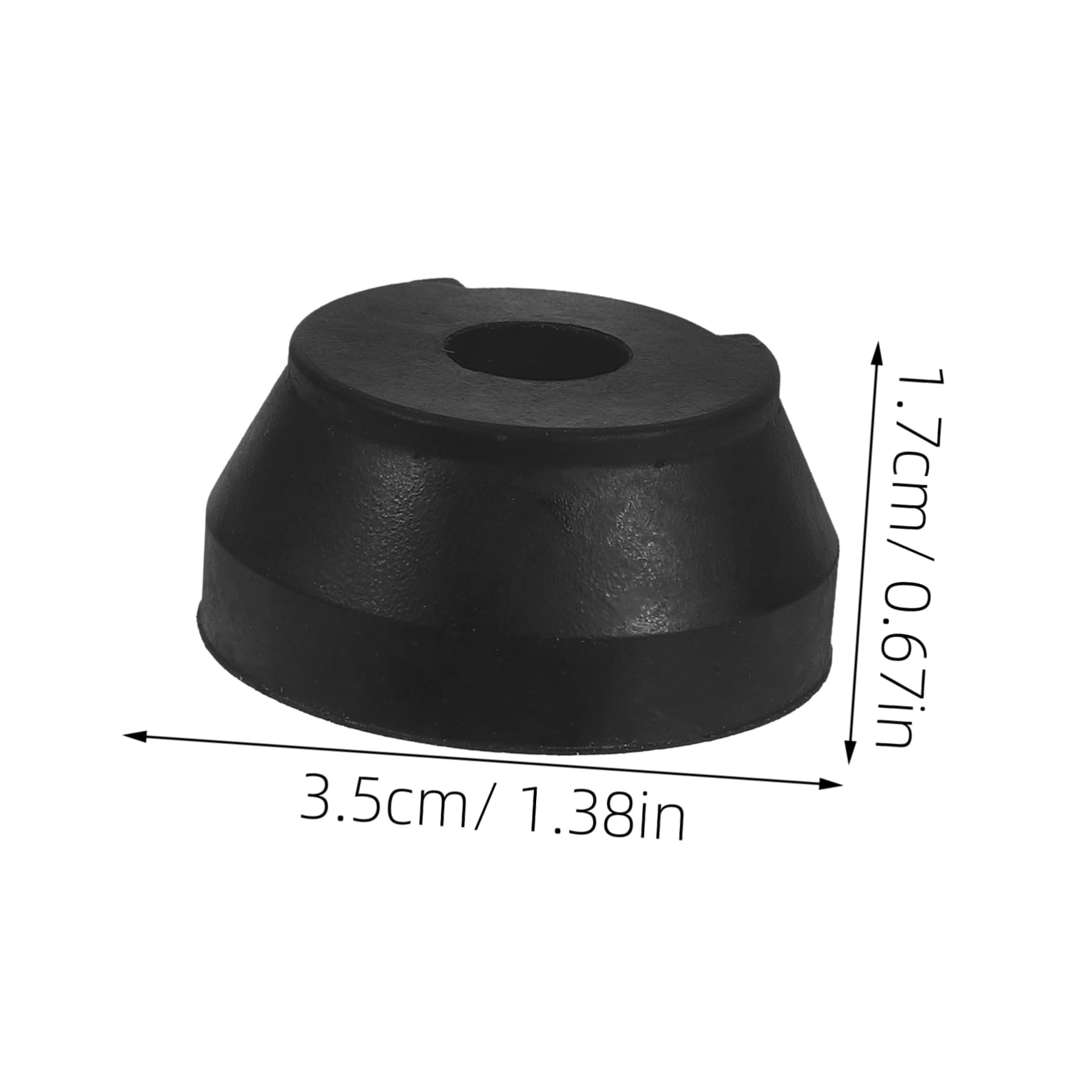 FOMIYES Cane Pad Replacement 3pcs Black Anti-Slip Crutch Foot Pad for Stability Comfort