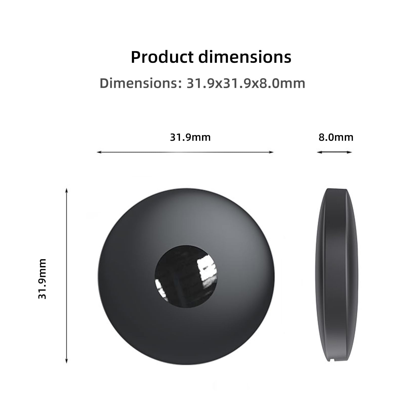 Lot de 2 traqueurs Bluetooth puissants, localisateur de clés et localisateur d'articles pour animal de compagnie, portefeuille, sac à dos, bagages pour chien, compatibles iOS, localisateur de
