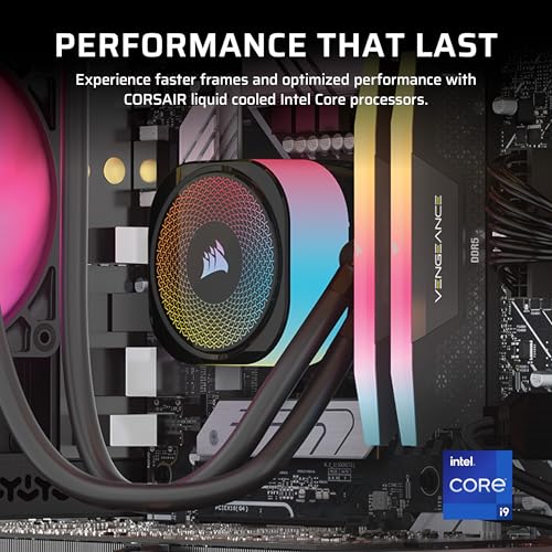 Image of Corsair Vengeance i7500 Gaming PC - Liquid Cooled Intel Core i9-14900KF CPU - NVIDIA GeForce RTX 5080 GPU - 32GB Vengeance RGB DDR5 Memory - 2TB M.2 SSD - Black