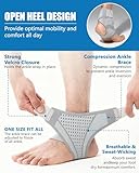FitDA Ankle Support Brace,Adjustable Ankle Brace Wrap Strap for Sports Protect & Daily Use,Injury Recovery, Breathable & Lightweight Design, Provides Stability & Comfort, One Size for Men Women-Left - Image 2