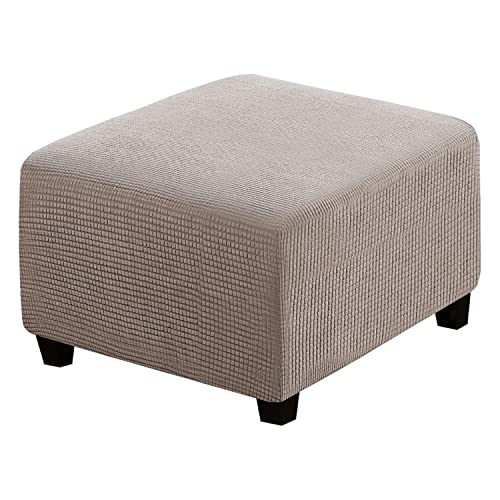 Funda otomana XL gris pardo para sillón, silla, taburete, muebles, elegante protector reclinable para decoración mejorada del hogar