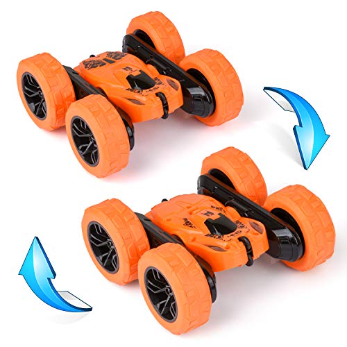 Remote Control Car - RC Stunt Car Toy and Monster Truck - 360 Degree Flip - Double Sided Race Car – 2.4 GHz RC 4WD Buggy – 12 km/hr Speed with 80 m Control Distance - (Improved) - Thumbnail 6