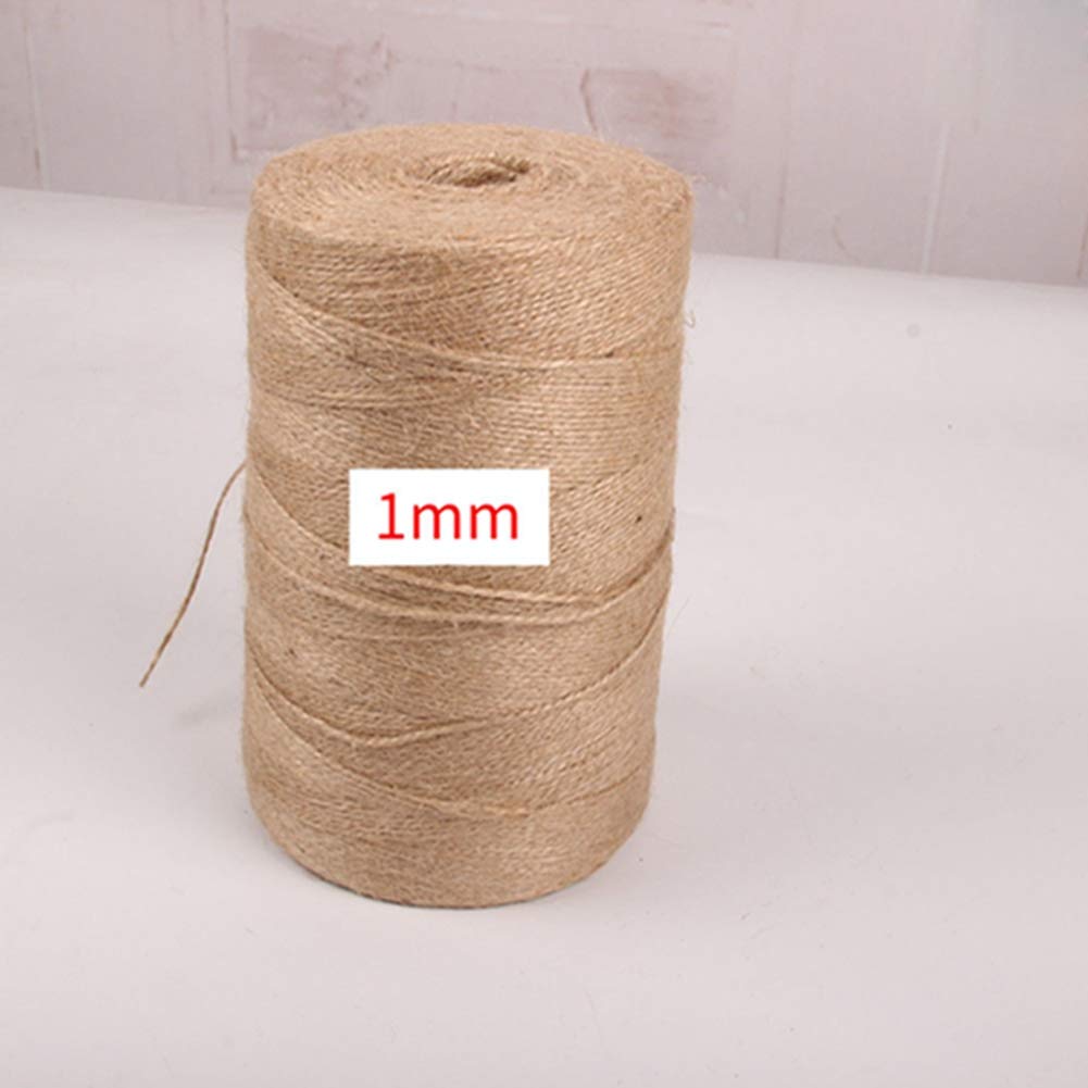 JuteSchnur 1200m 1mm Garten Kordel Natürliche Jute Bastelschnu Dekokordel Schnur