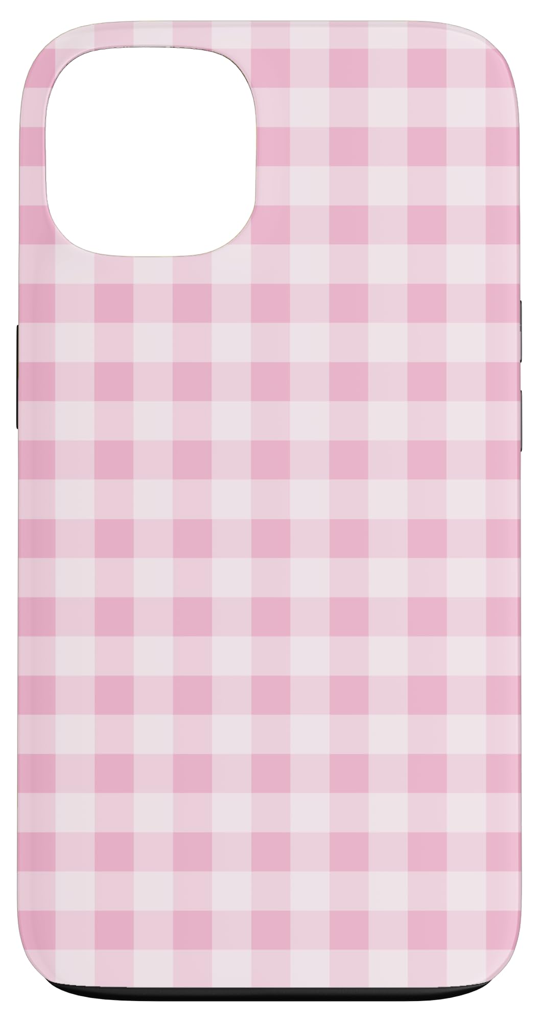 Checkered Check Plaid White Pink Gingham Case for iPhone 13