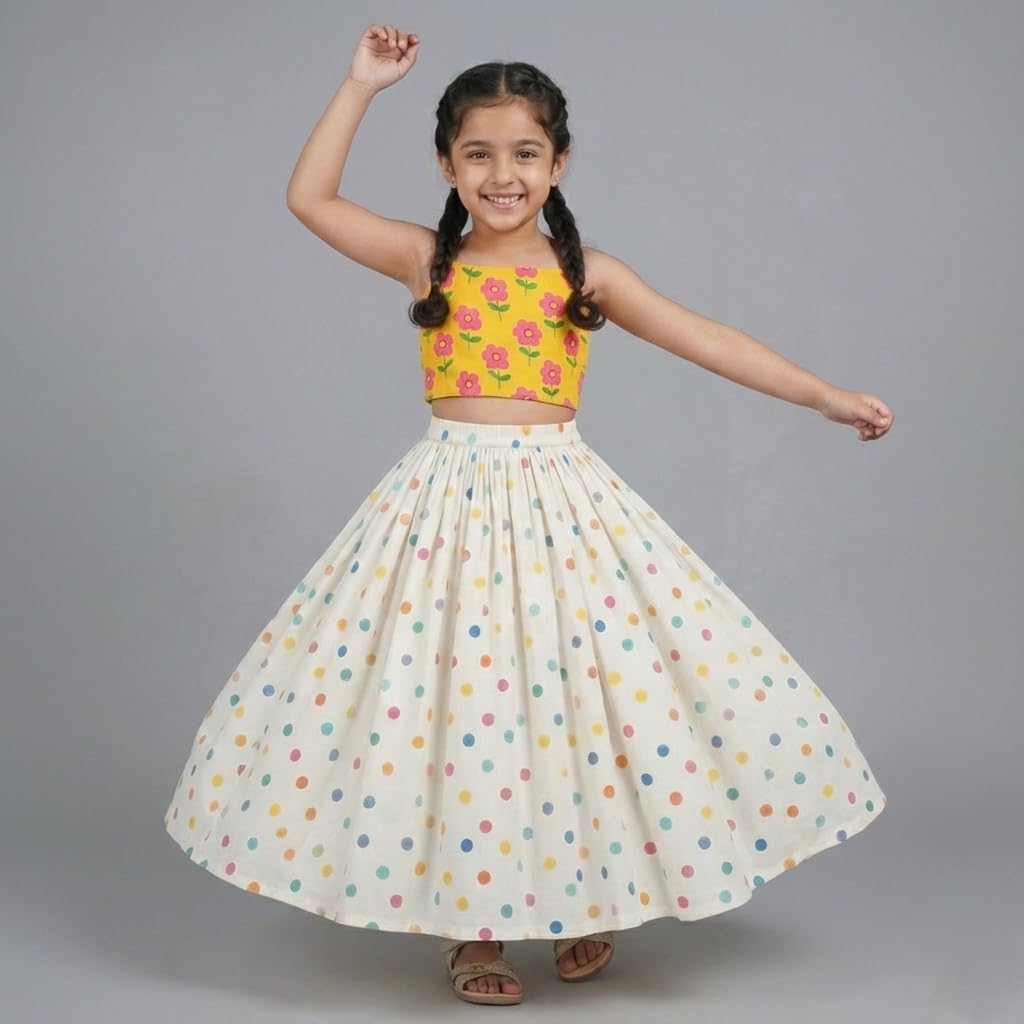 Girl’s Multi Color Rayon...