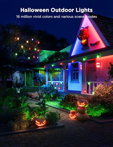 Govee H70211B1 Smart Outdoor String Lights H7021, Rgbic Warm White 96Ft (2 Ropes Of 48Ft) Led Bulbs For Halloween Decorations, Christmas thumb #1