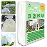 SnugNiture Plant Covers Freeze Protection, 10ft x 33ft 1.1oz/yd² Frost Cloth for Outdoor Plants, Floating Row Cover Frost Blanket for Winter Garden Vegetables Protection