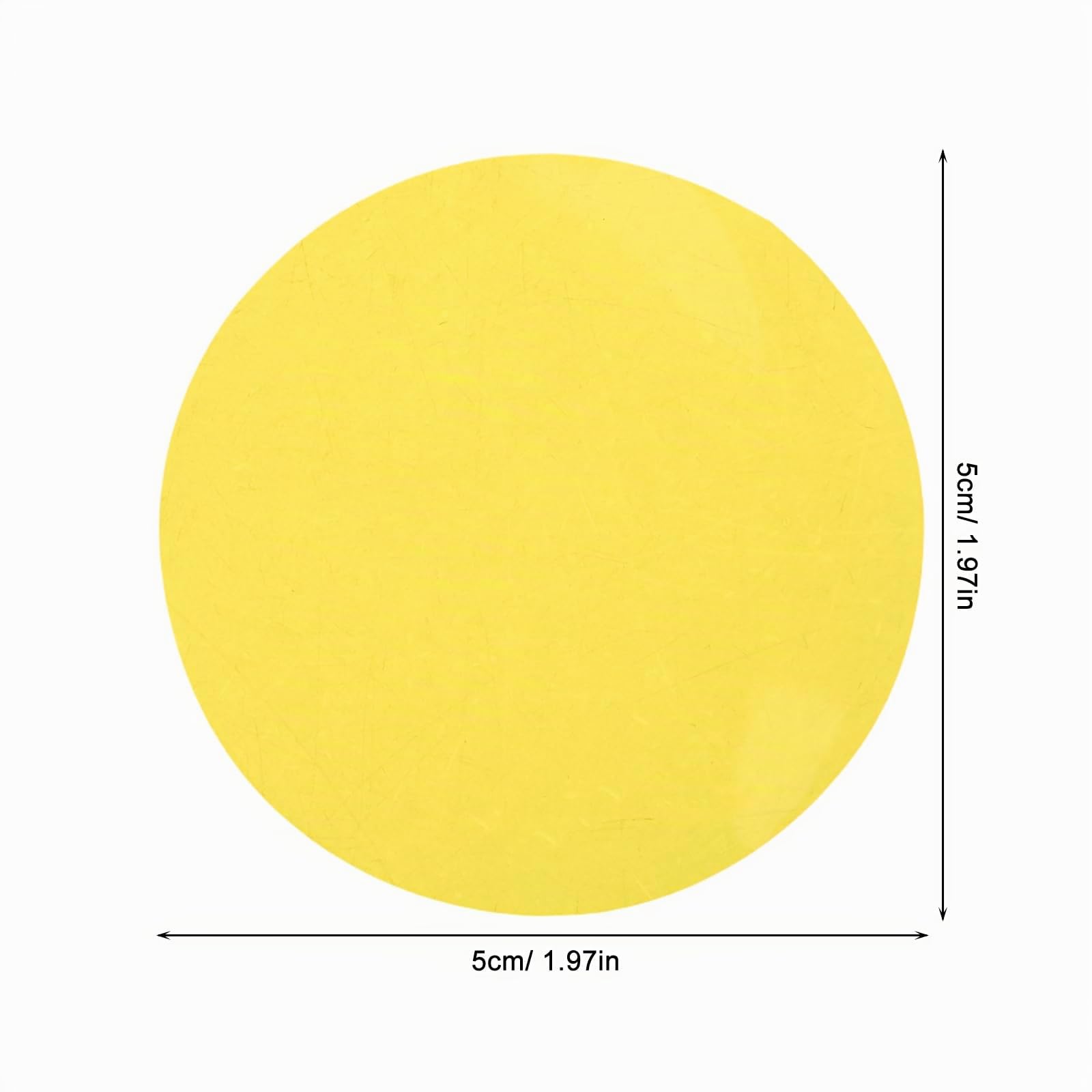 TOYANDONA Lot de 20 autocollants en gel jaune pour éclairage, film diffuseur à intensité variable autocollant, filtres de couleur chaude 50 mm pour éclairage vidéo LED et projecteur de plafond
