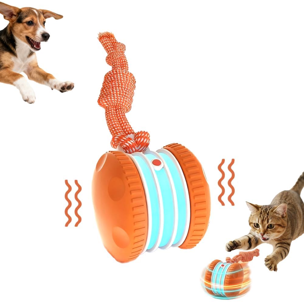 Photo 1 of ***NOT WORKING*** Interactive Dog Toys, 2026 New Electric Dog Toy, Motion Activated Dog Stimulation Toy, Automatic Electric Rolling Ball with Rope, Random Movement for Chewing and Playing, Dogs Ball Toy for All Dogs