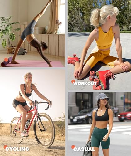 TNNZEET 7 Pack Biker Shorts for Women - 5''/8''/3'' High Waisted Workout Tummy Control Spandex Gym Shorts for Yoga Athletic