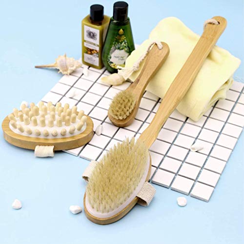 DryBrushing Doucheset |3 in 1 Borstels | Houten Drybrush Badset met Badborstel Lichaam Borstel en Gezichtsreiniger… - Image 8