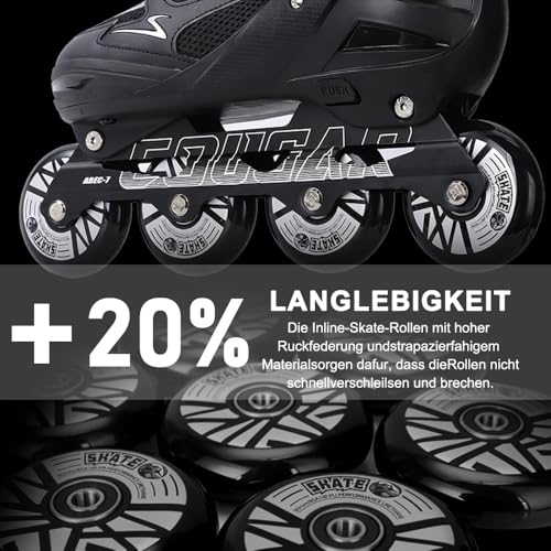 Inline Skate Rollen 80mm 76mm 72mm - 8 Stück Räder 85a Mit Kugellager ABEC9 | Für K2 Hudora Gonex Apollo