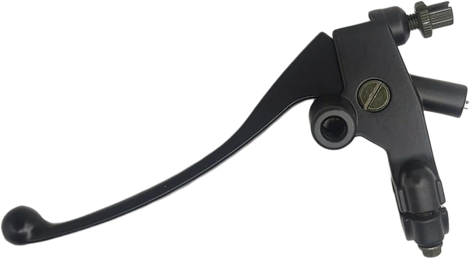 7/8" 22mm Left Clutch Brake Lever Perch with Mirror Mount for Motorcycle Mirror Base Mount