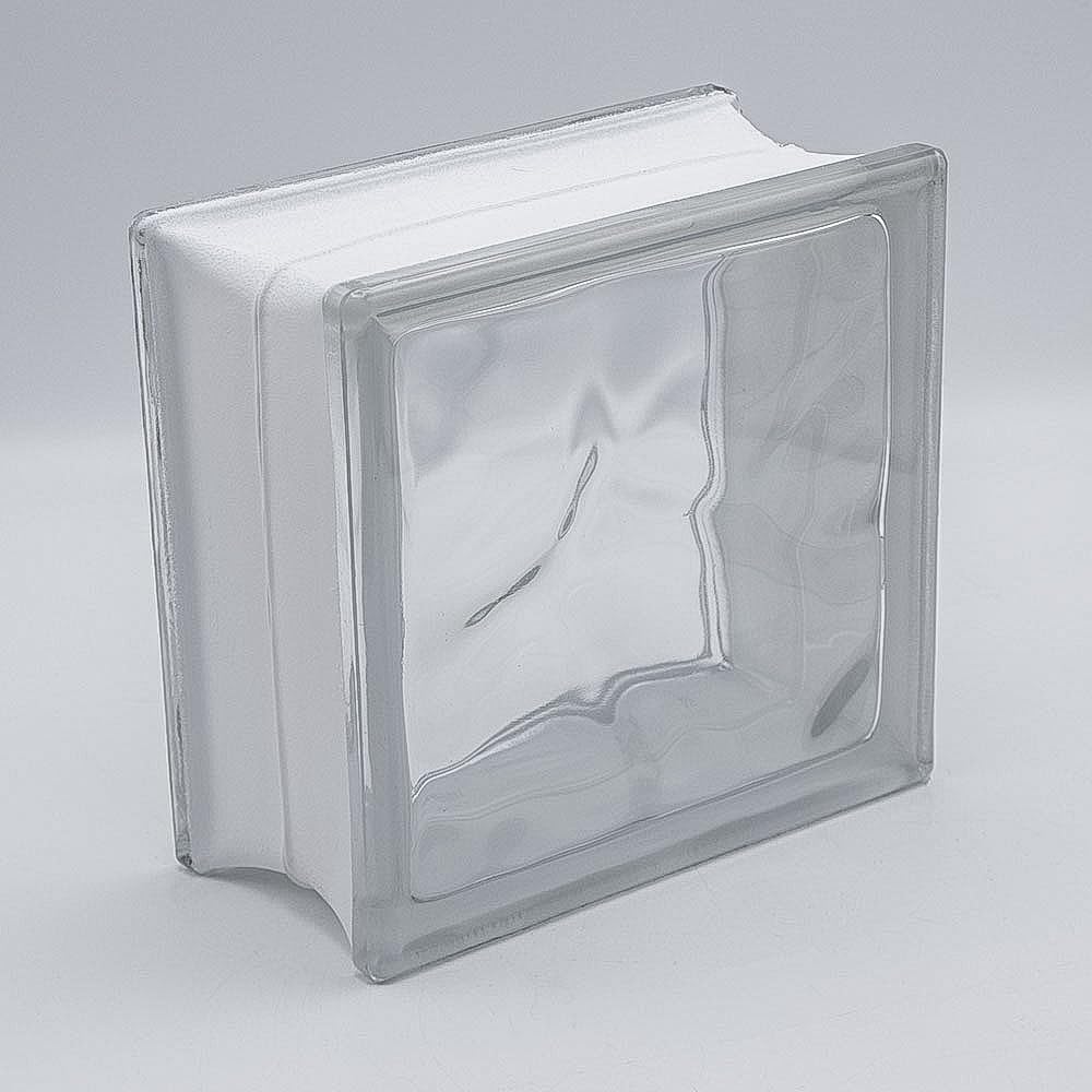 Bloque básico de cristal en nube transparente, 19 x 19 x 10 cm, 6 unidades