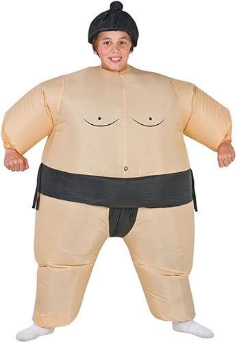 Disfraz inflable Sumo para niño, talla única que se adapta a la mayoría de los niños.