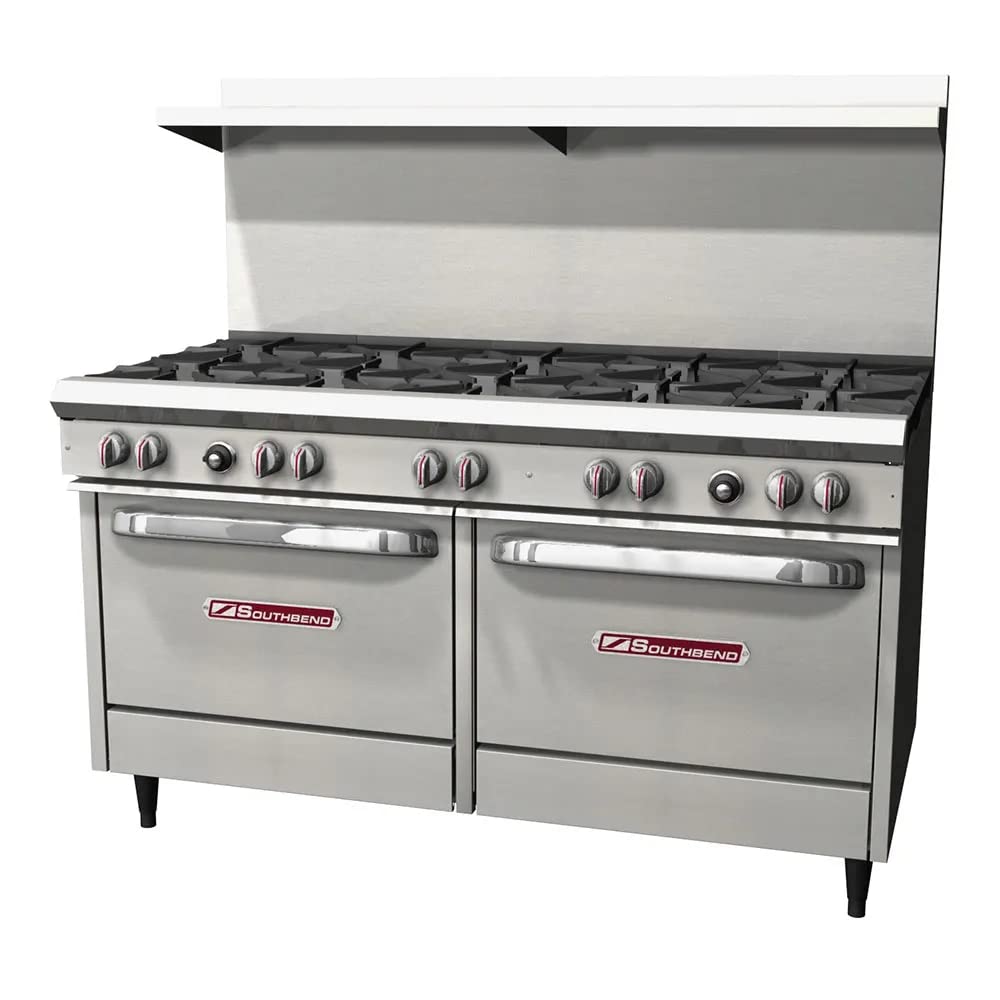 Southbend S60DC-2TL S-Series 60" Gas Restaurant Range w/ (6) Open Burners, 24" Left Thermostatic Griddle, (1) Standard Oven & (1) Cabinet Base