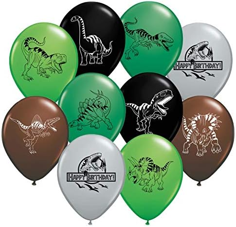 Gypsy Jade's Dinosaur World Jurassic Style - Camouflage Colors - Birthday Balloons - 35 pcs - Large 12" Latex Balloons in Assorted Camo Colors
