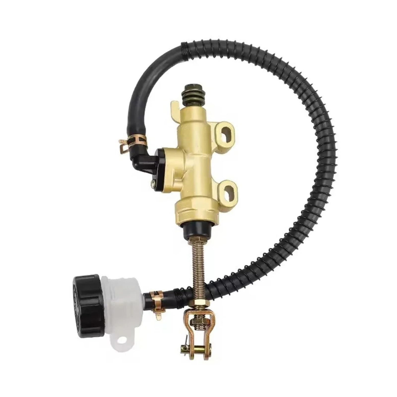 Kvswbre A Motorcycle Rear Brake Pump Motorcycle Rear Brake Pump Foot Hydraulic Refit Master Cylinder Fit For Yamah Universal(A)