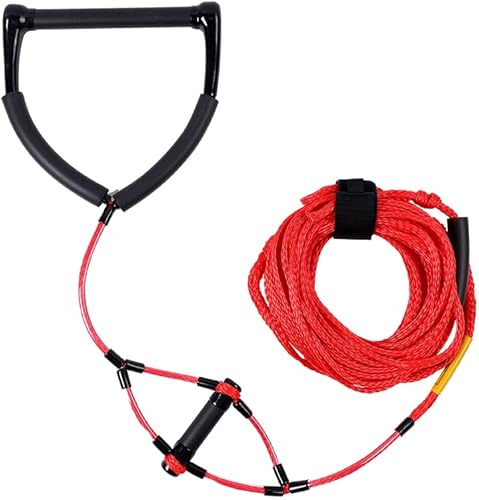 Cuerda de esquí acuático con asa, línea de deportes acuáticos, cuerda de esquí acuático, cuerda de esquí acuático, cuerda de deportes acuáticos,