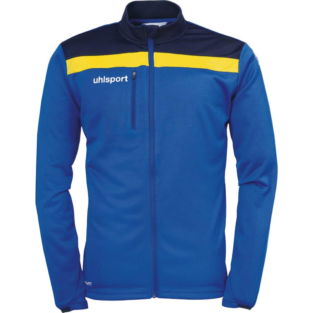 Uhlsport Offense 23 Jacket Men's Jacket - Azure/Navy/Lime Colored, X-Large
