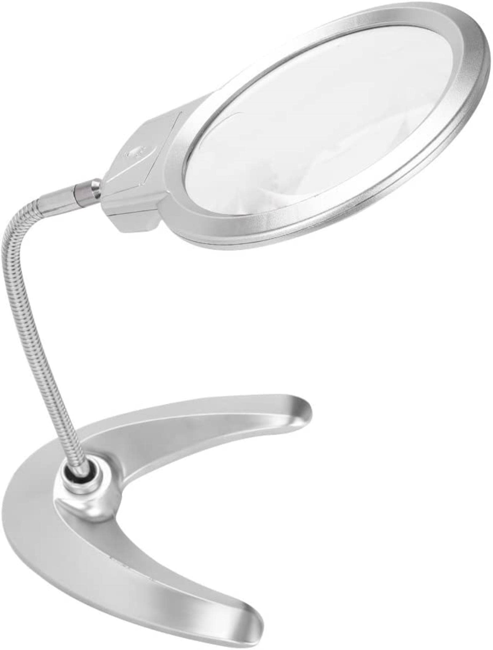 LED-Lupe mit Licht und Ständer, 2-fache leichte Leselupe, Tischlupe, geeignet für Karten, Reparatur, Handarbeiten, Münzen, Hobby-Fans, Vollmond, stabilisieren, Freundschaft