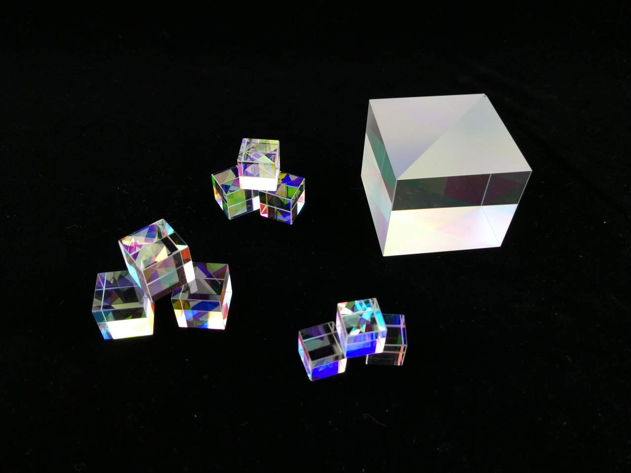 StayMax X-Cube RGB Prism Dispersion Prism for Physics and Decoration 1.33inX1.33inX1.33in(3.4x3.4x3.4cm)