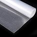 MagicFeel Transparent Anti-mildew Anti-bacterial Non-slip Waterproof Fridge Refrigerator Shelf Pads Kitchen Drawer Liners, 17.7 inch x 59 inch