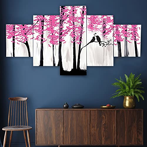 ANILCRAFT Set of Five Framed Painting for Wall Decoration, 3D Paintings for Home Decoration, Paintings for Living Room (75 X 43 CM) UI0