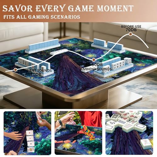 Mahjong Mat 33x33 pulgadas Estilo Impresionista miniatura 4