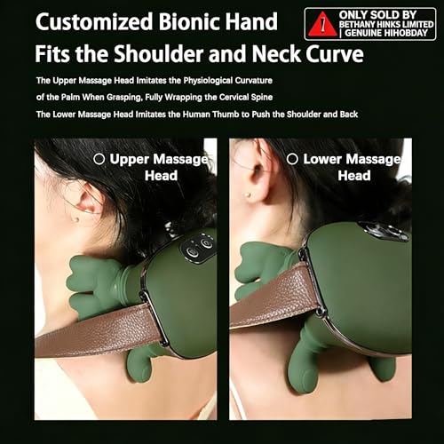 HIHOBDAY Neck and Shoulder Massager, Green - Image 6