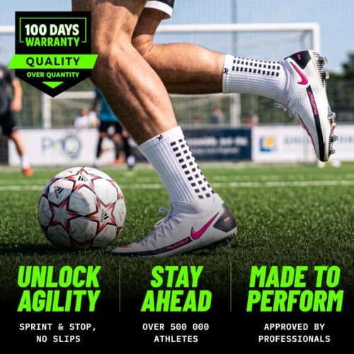 Image of Lux Dual Grip Soccer Socks for Men & Women - DualGrip Engineered for Performance & Comfort - Anti-Slip Grip Socks for Soccer